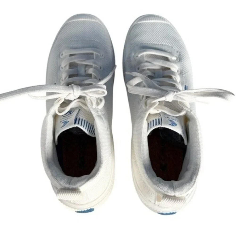 Cariuma 4Ocean Women's Sz 10 Off White Knit High-Top Sneakers Lace Up Casual